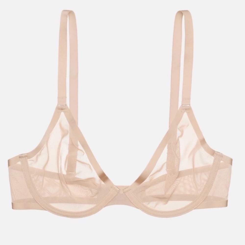 Cuup Sheer Bra The Plunge 34 C
